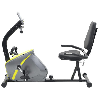 vidaXL Vélo d'appartement magnétique couché avec mesure du pouls
