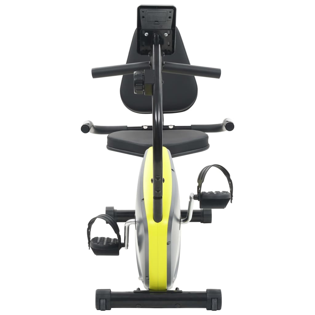 vidaXL Vélo d'appartement magnétique couché avec mesure du pouls