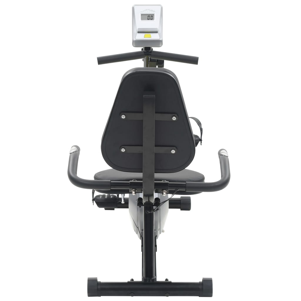 vidaXL Vélo d'appartement magnétique couché avec mesure du pouls
