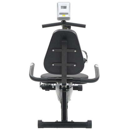 vidaXL Vélo d'appartement magnétique couché avec mesure du pouls