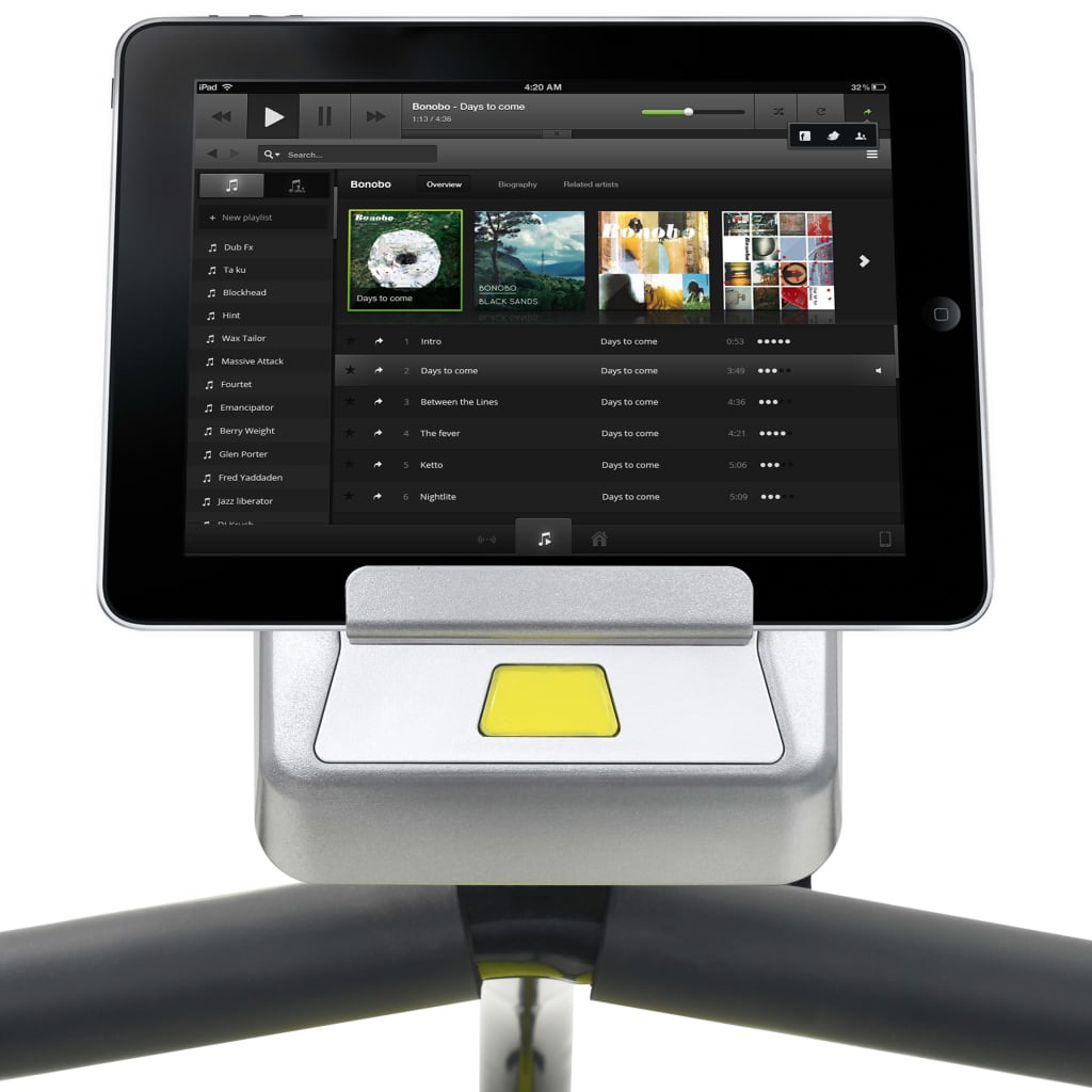 vidaXL Vélo d'appartement magnétique couché avec mesure du pouls