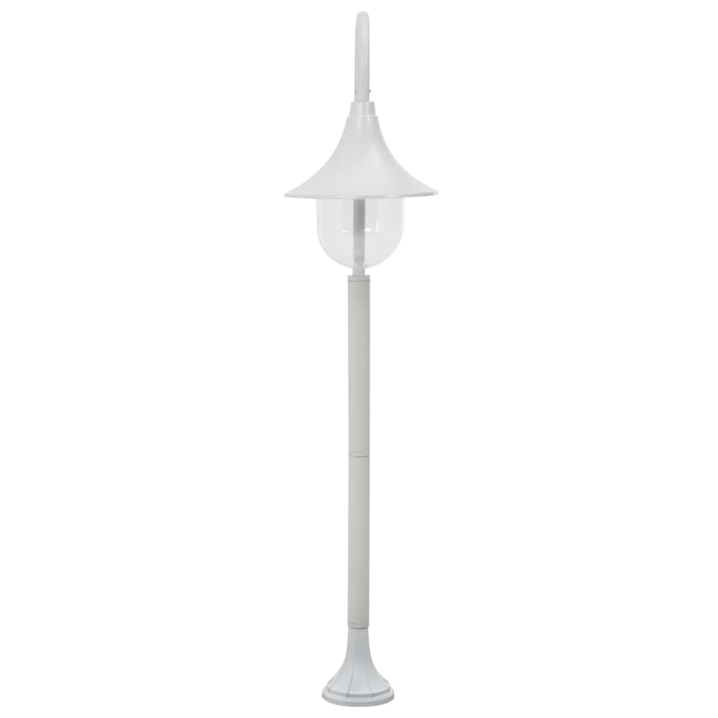 vidaXL Lampadaire de jardin E27 120 cm Aluminium Blanc