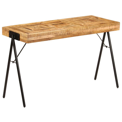 vidaXL Table à écrire Bois de manguier massif 118 x 50 x 75 cm