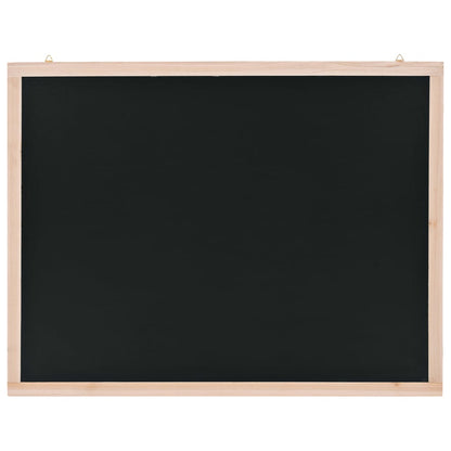 vidaXL Tableau noir mural Bois de cèdre 60 x 80 cm