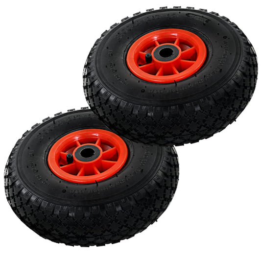 vidaXL Roues de diable 2 pcs Caoutchouc 3.00-4 (245x82)