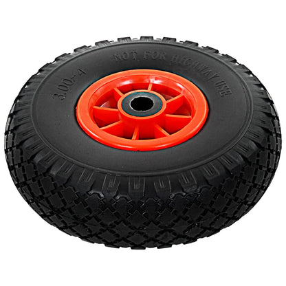 vidaXL Roue de diable 2 pcs PU solide 3.00-4 (260 x 85 mm)