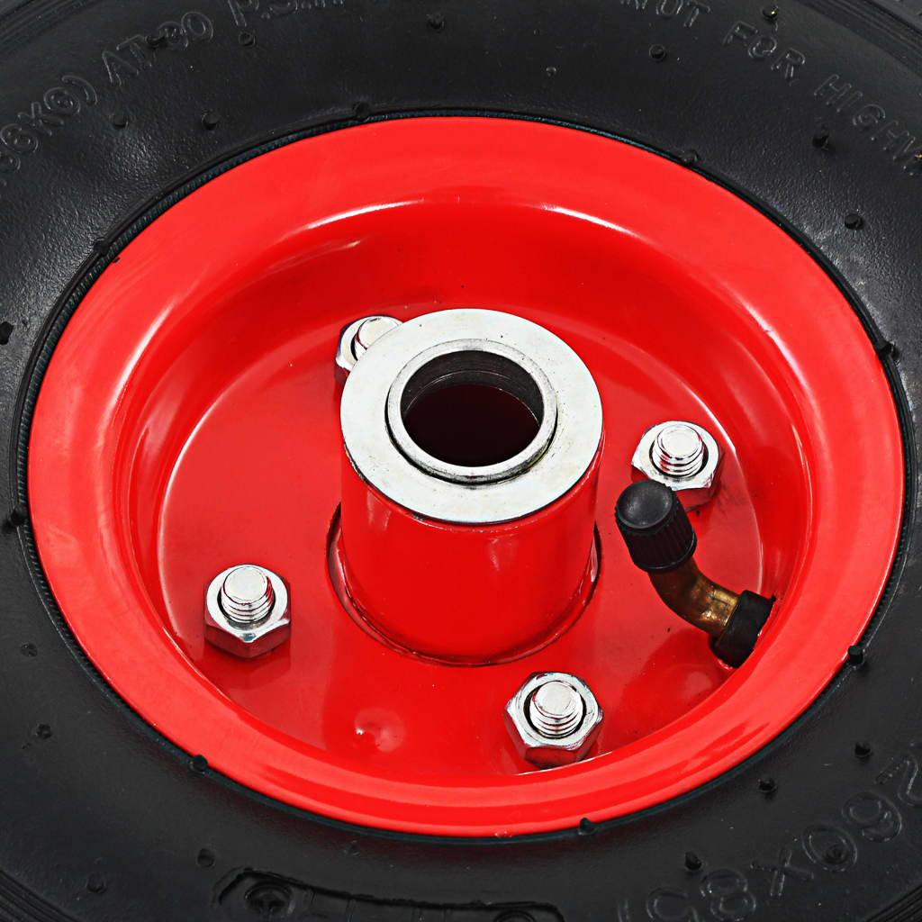vidaXL Roues de diable 2 pcs Caoutchouc 3.00-4 (245x82)