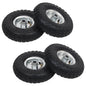 vidaXL Roue de diable 4 pcs Caoutchouc 4.10/3.50-4 (260 x 83 mm)
