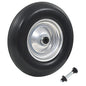 vidaXL Roue de brouette avec axe PU solide 4.00-8 390 mm