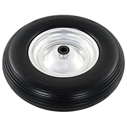 vidaXL Roue de brouette avec axe PU solide 4.00-8 390 mm