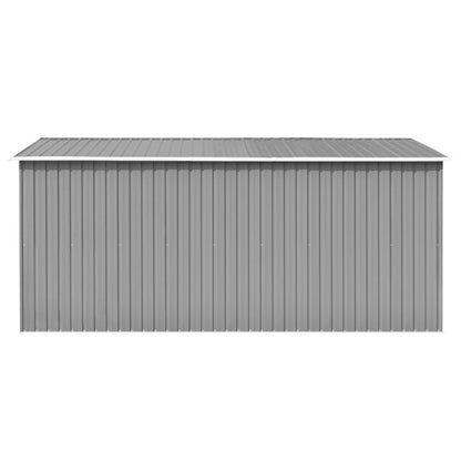 vidaXL Abri de jardin 257x392x181 cm Métal Gris