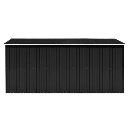 vidaXL Abri de jardin 257x392x181 cm Métal Anthracite