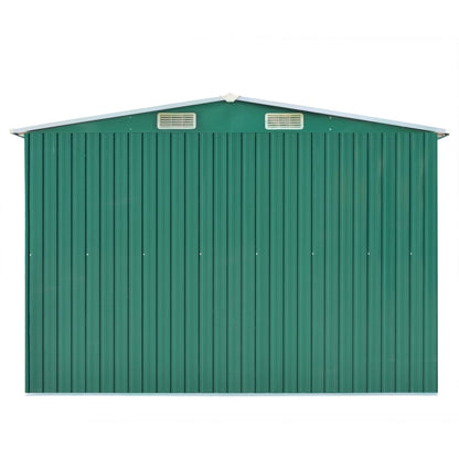 vidaXL Abri de jardin 257x489x181 cm Métal Vert