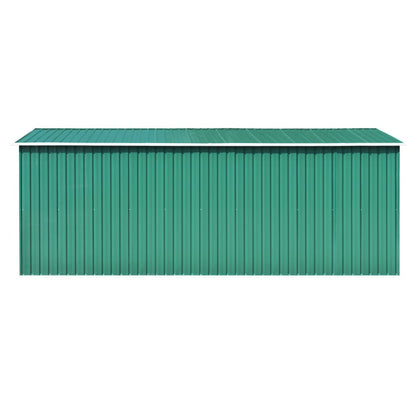 vidaXL Abri de jardin 257x489x181 cm Métal Vert