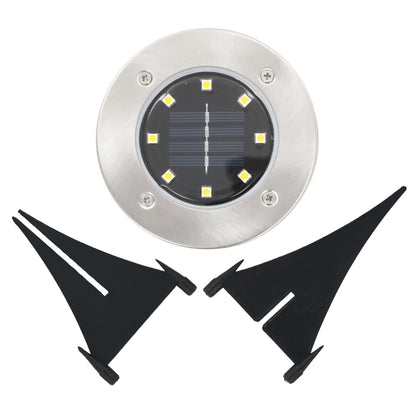 vidaXL Lampe solaire au sol 8 pcs Lumières LED blanches