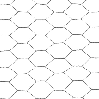 vidaXL Grillage Acier avec revêtement en PVC 25x0,5 m Gris