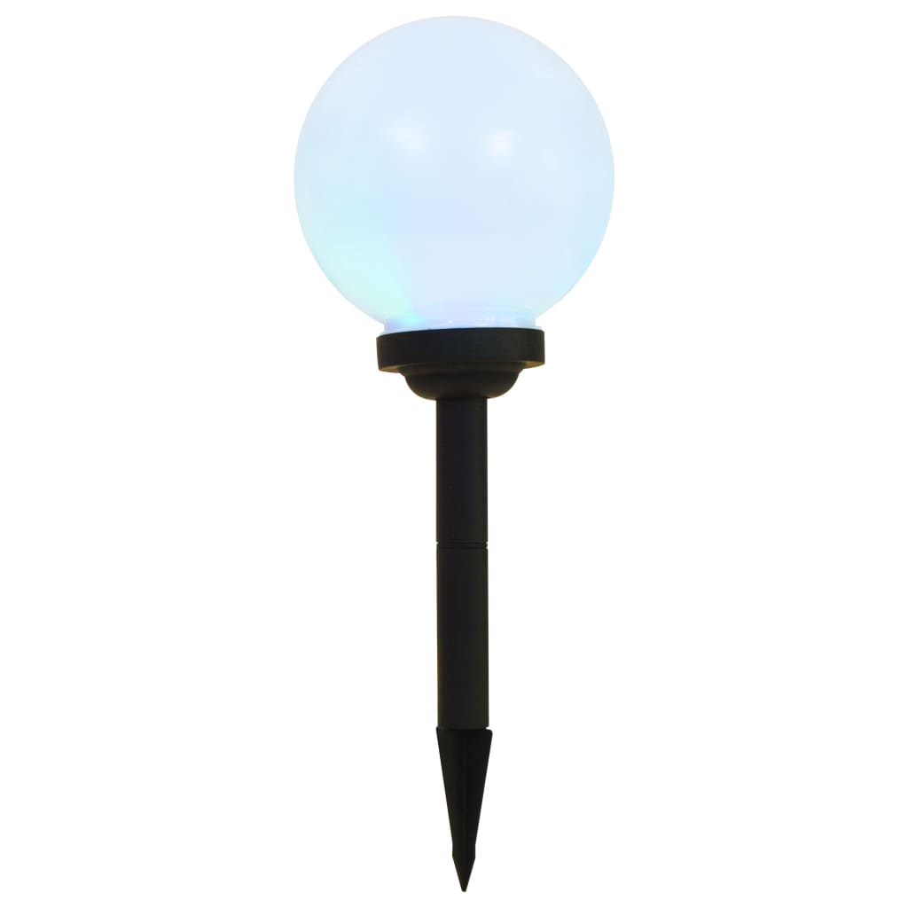 vidaXL Lampe LED sphérique solaire d'extérieur 3 pcs 20 cm RVB