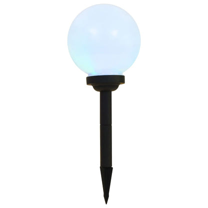 vidaXL Lampe LED sphérique solaire d'extérieur 3 pcs 20 cm RVB