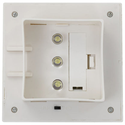 vidaXL Lampe solaire à LED carrée d'extérieur 6 pcs 12 cm Blanc