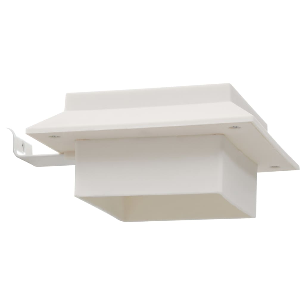 vidaXL Lampe solaire à LED carrée d'extérieur 6 pcs 12 cm Blanc
