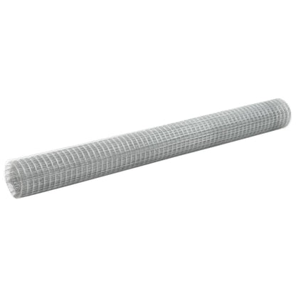 vidaXL Grillage pour volière Acier galvanisé 10x1,5 m Argenté