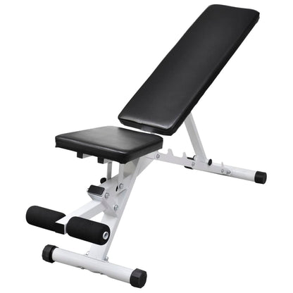 vidaXL Banc d'entraînement avec jeu d'haltères et de disques de poids 60,5 kg