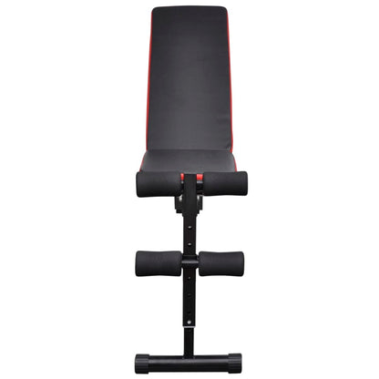 vidaXL Banc d'entraînement réglable avec jeu d'haltères 60,5 kg