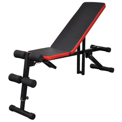 vidaXL Banc d'entraînement réglable avec jeu d'haltères 60,5 kg