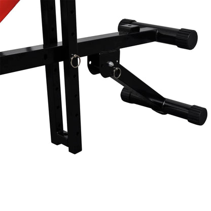 vidaXL Banc d'entraînement réglable avec jeu d'haltères 60,5 kg