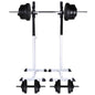 vidaXL Support d'haltères avec jeu d'haltères et de poids 60,5 kg
