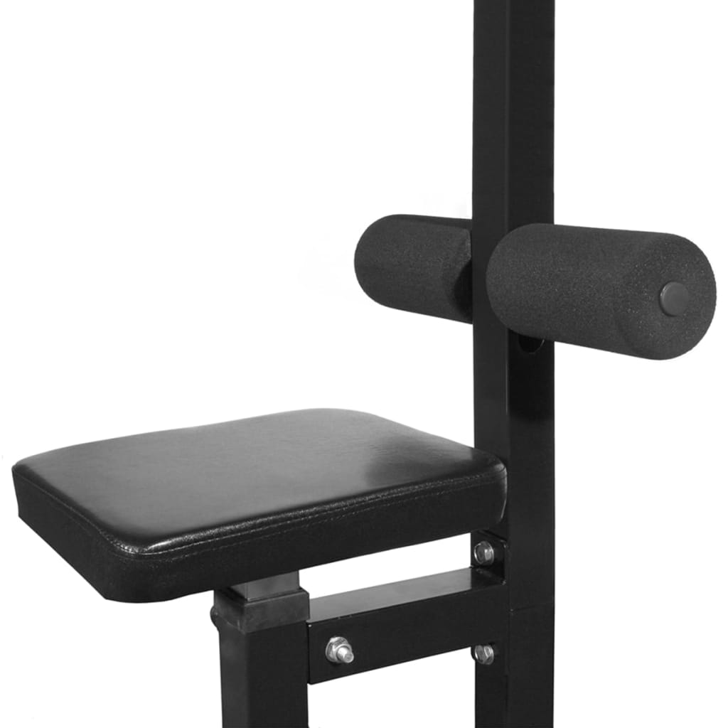 vidaXL Tour de musculation avec jeu d'haltères et poids 30,5 kg