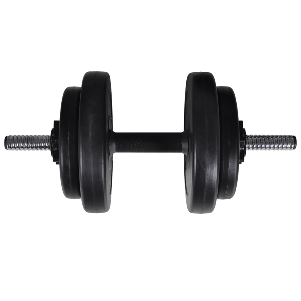 vidaXL Banc d'entraînement et support de poids jeu d'haltères 60,5 kg
