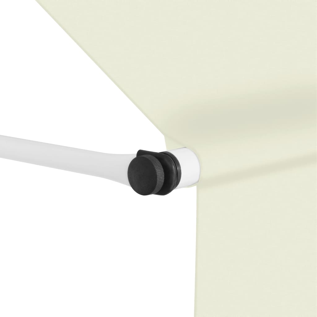 vidaXL Auvent manuel rétractable 200 cm Crème