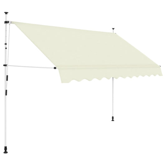 vidaXL Auvent manuel rétractable 300 cm Crème