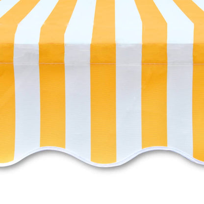 vidaXL Toile d'auvent Orange et blanc 350x250 cm