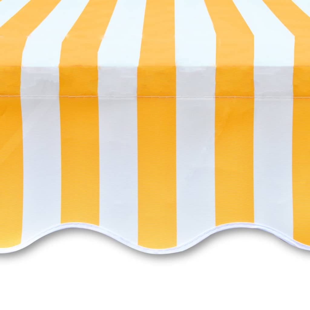 vidaXL Toile d'auvent Orange et blanc 500x300 cm