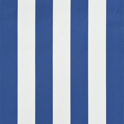 vidaXL Auvent rétractable 350x150 cm Bleu et blanc