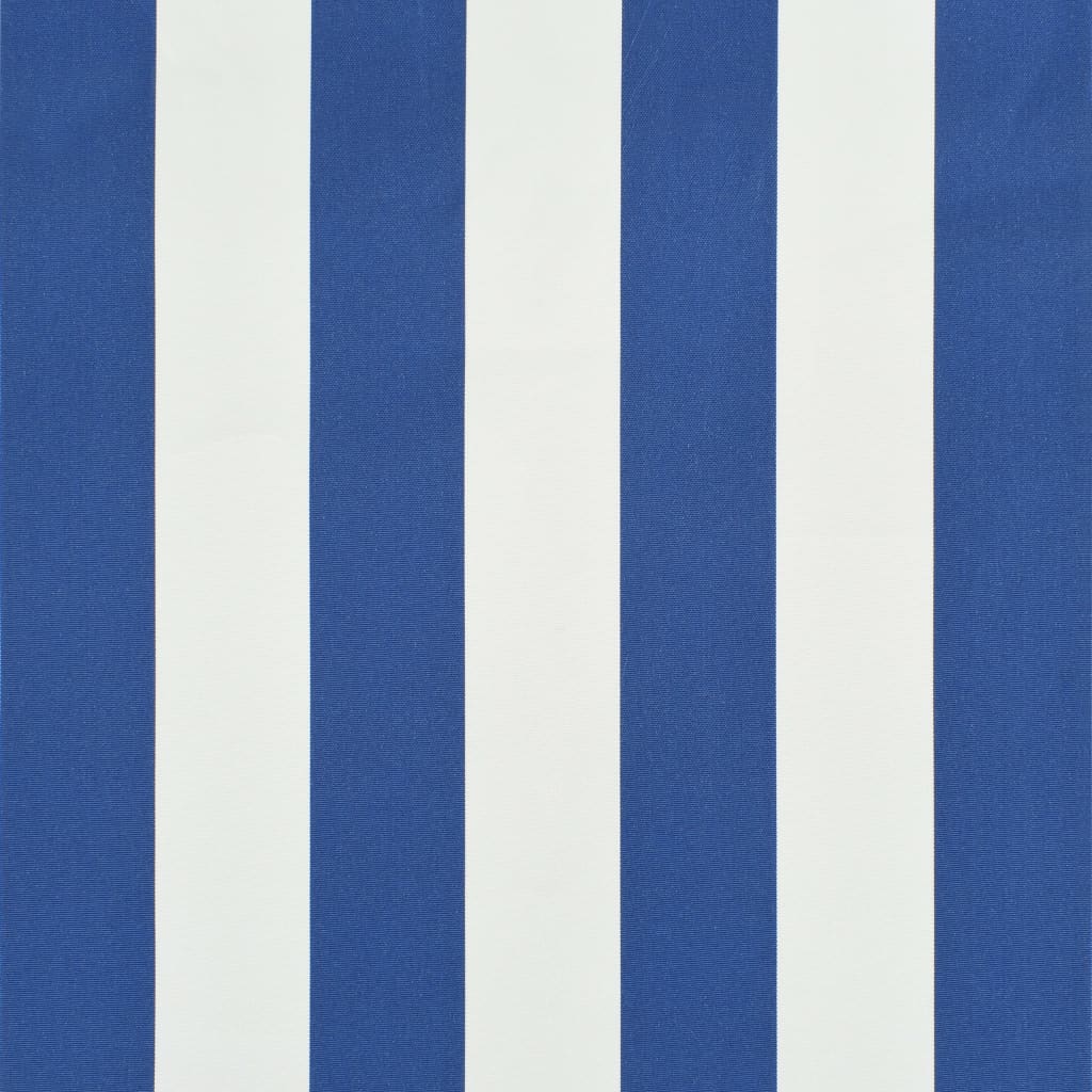 vidaXL Auvent rétractable 400x150 cm Bleu et blanc