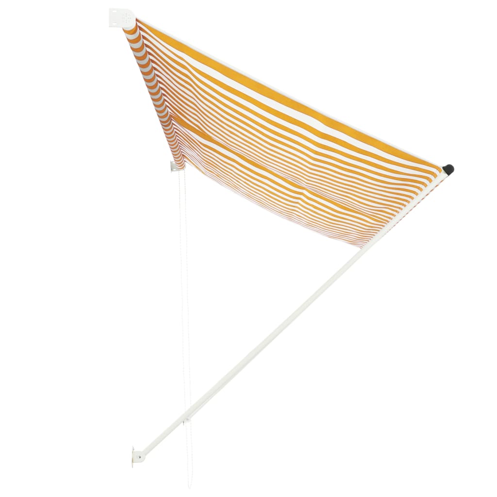 vidaXL Auvent rétractable 300x150 cm Jaune et blanc