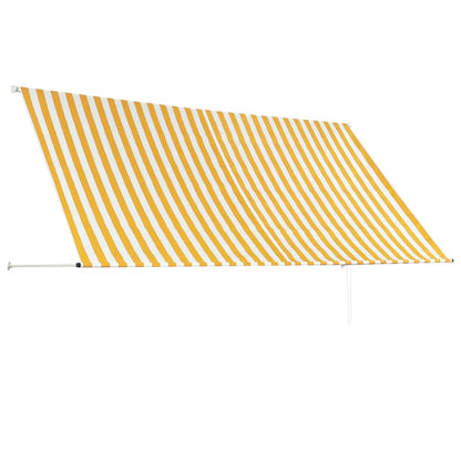 vidaXL Auvent rétractable 300x150 cm Jaune et blanc