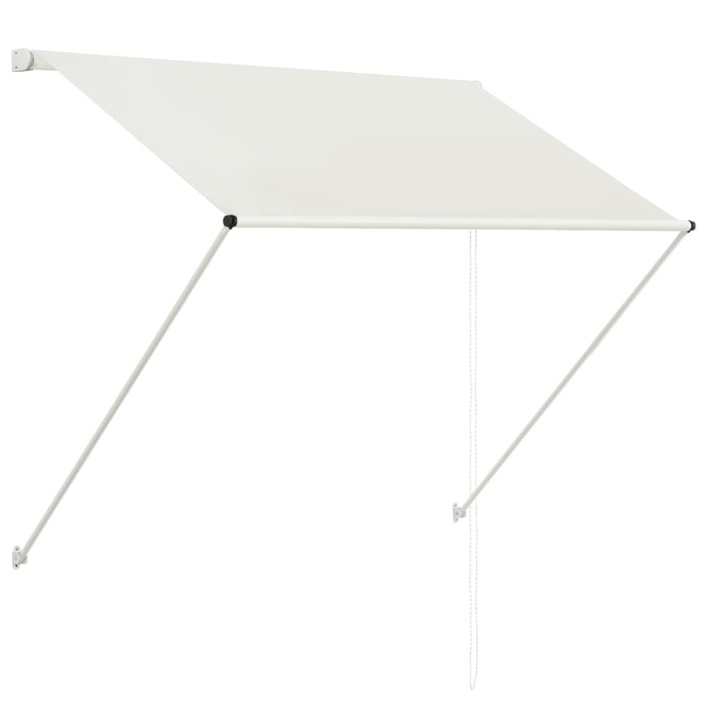 vidaXL Auvent rétractable 150x150 cm Crème
