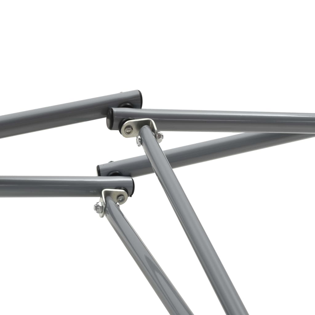 vidaXL Hamac avec support pliable Marron
