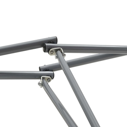 vidaXL Hamac avec support pliable Marron