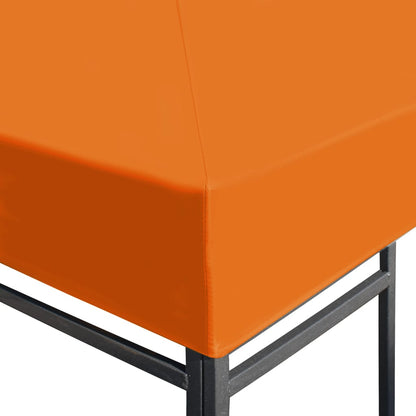 vidaXL Toile supérieure de belvédère 310 g / m² 3 x 3 m Orange