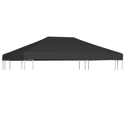 vidaXL Toile supérieure de belvédère 310 g / m² 4 x 3 m Gris