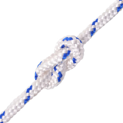 vidaXL Corde de bateau Polypropylène 10 mm 250 m Blanc