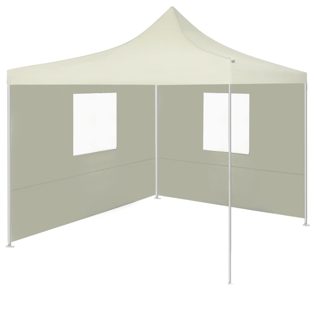 vidaXL Tente pliable avec 2 parois 3 x 3 m Crème