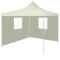 vidaXL Tente pliable avec 2 parois 3 x 3 m Crème