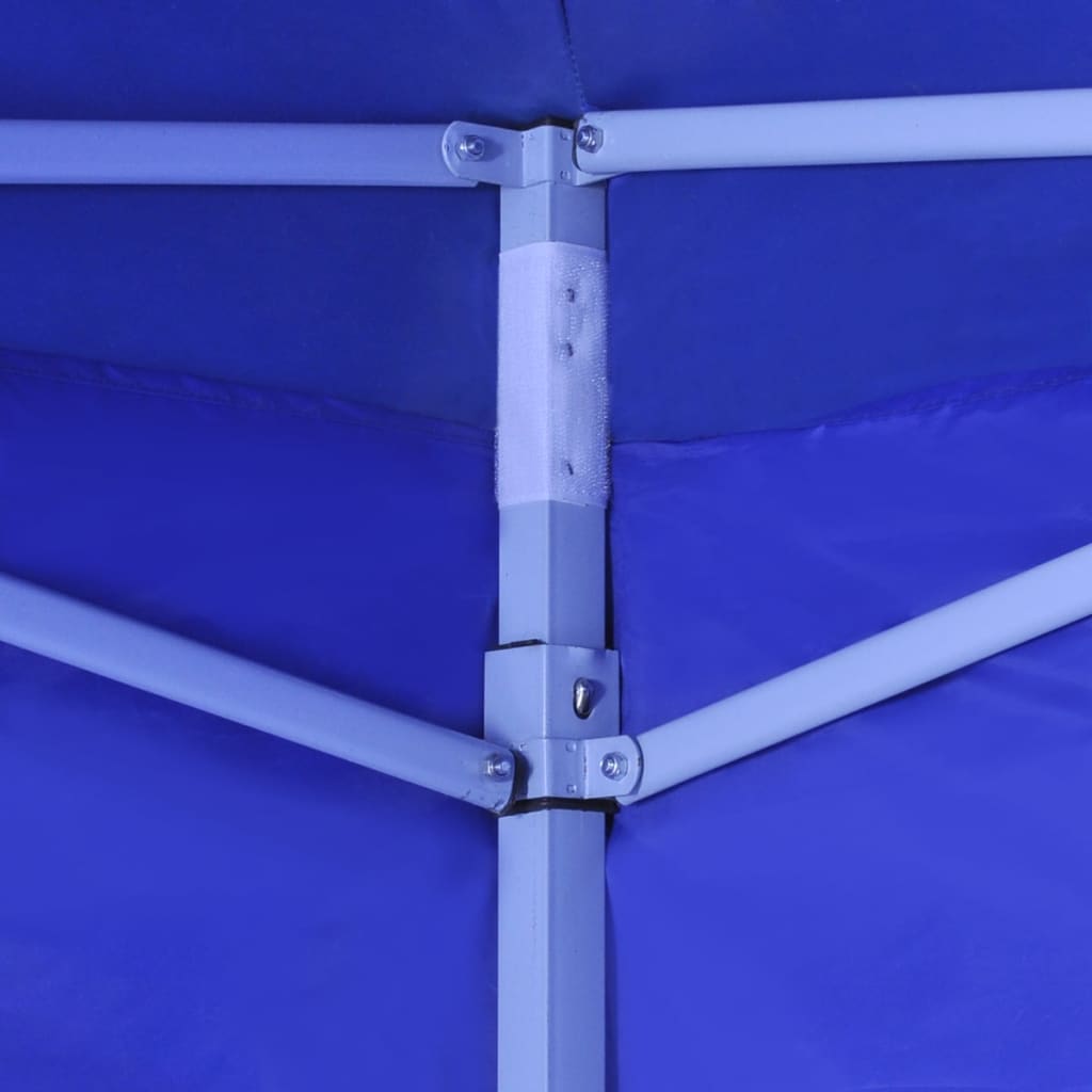 vidaXL Tente pliable avec 2 parois 3 x 3 m Bleu