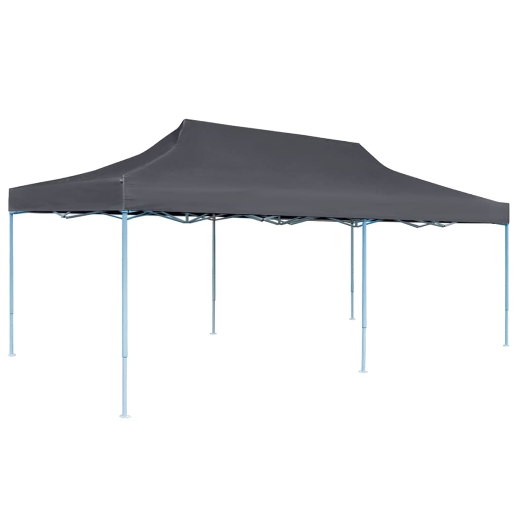 vidaXL Tente de réception pliable avec parois 3 x 6 m Anthracite